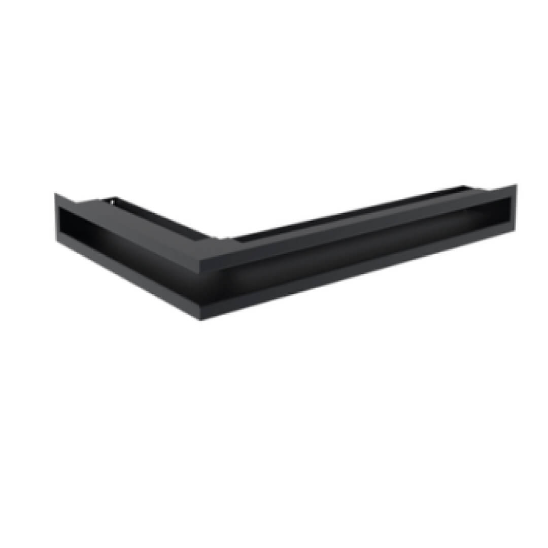 AERO luftkanal - 580x60x380 - Vänster - Svart