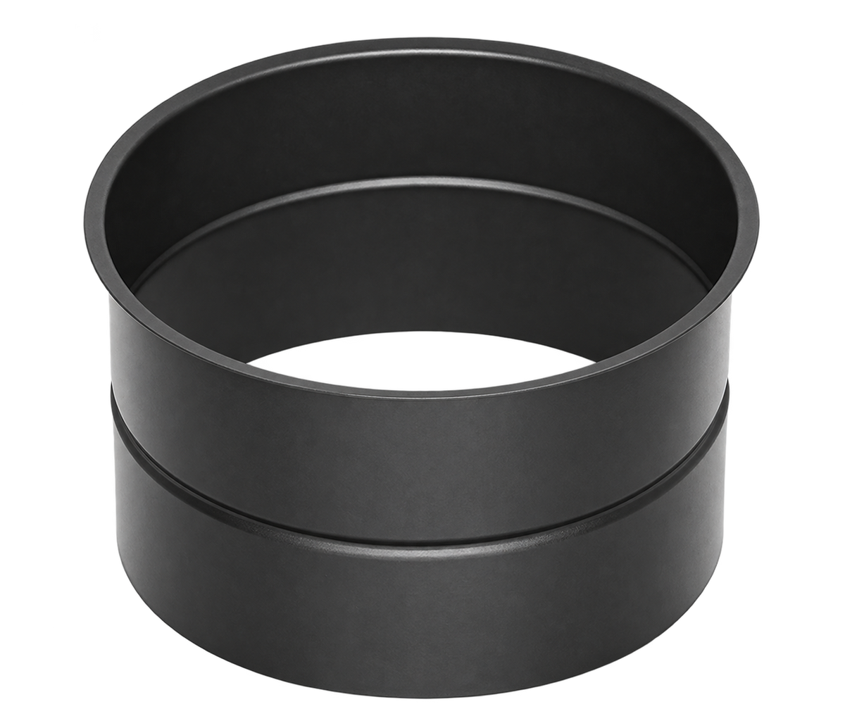 Enkelväggigt insatsrör Ø120 mm, svart