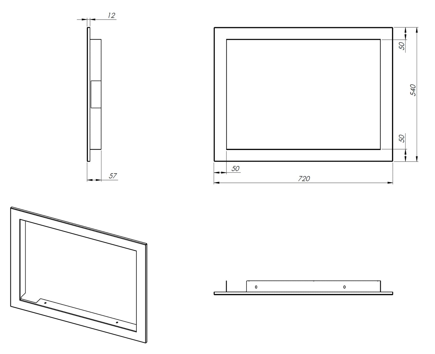 Ram för spisinsats Roten standard